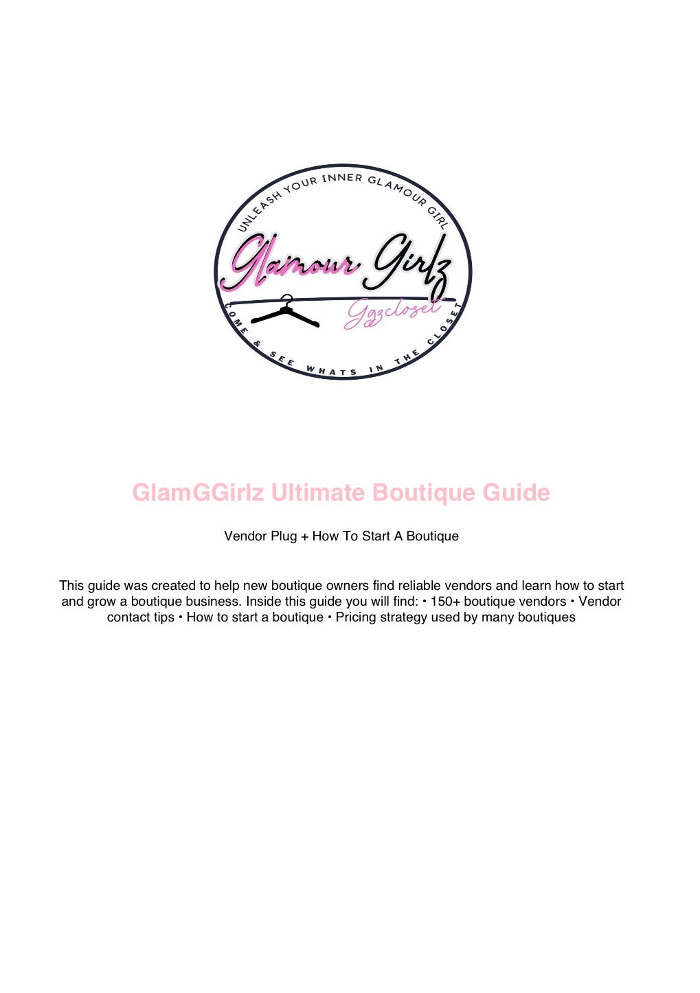 GlamourGGirlz Clothing Vendor List — Start Your Fashion Business
